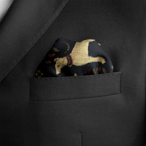 Jungle Tale Silk Pocket Square