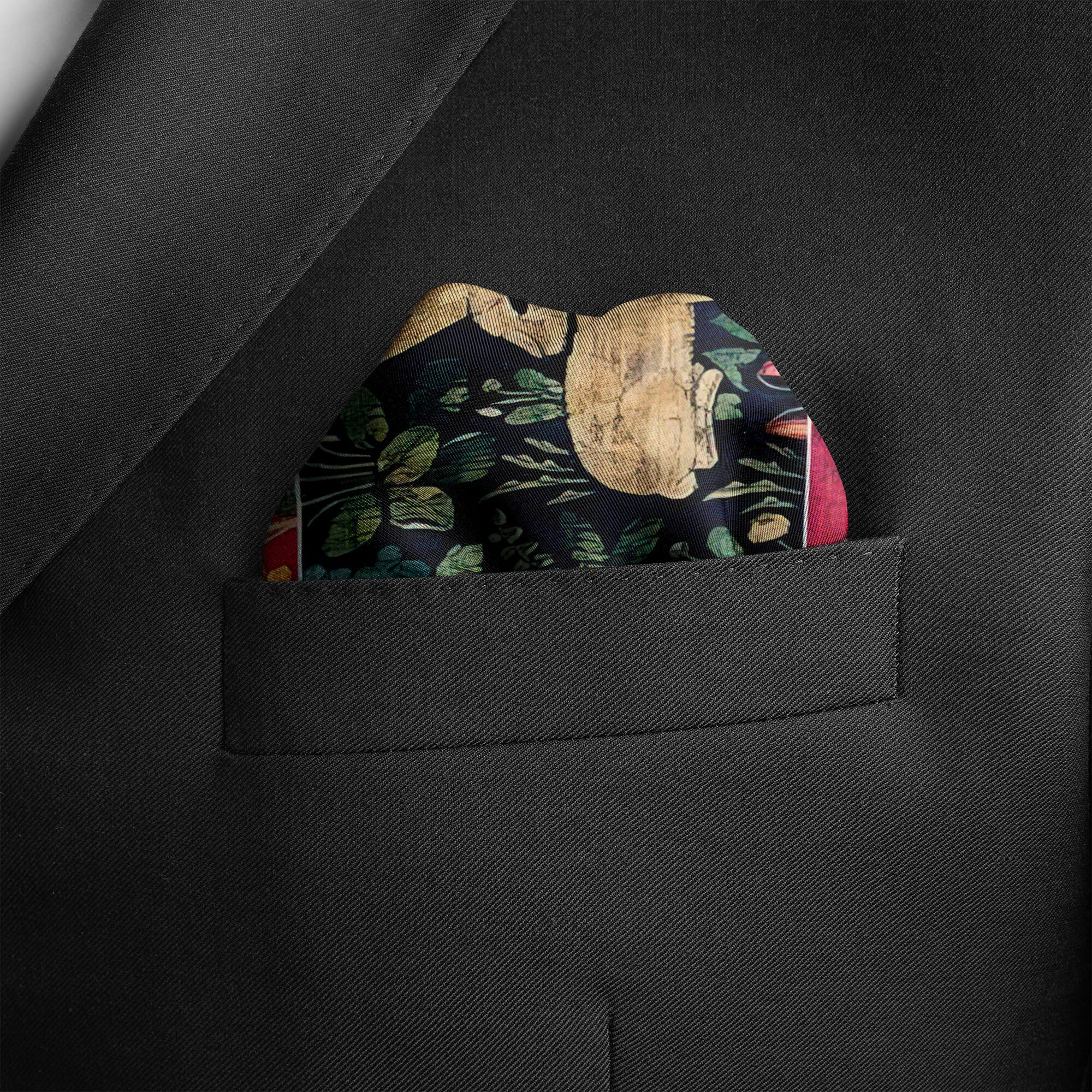 RED TIDE SILK POCKET SQUARE