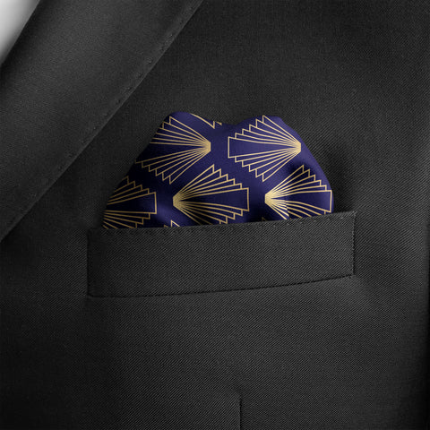 Mini Crypts Silk Pocket square