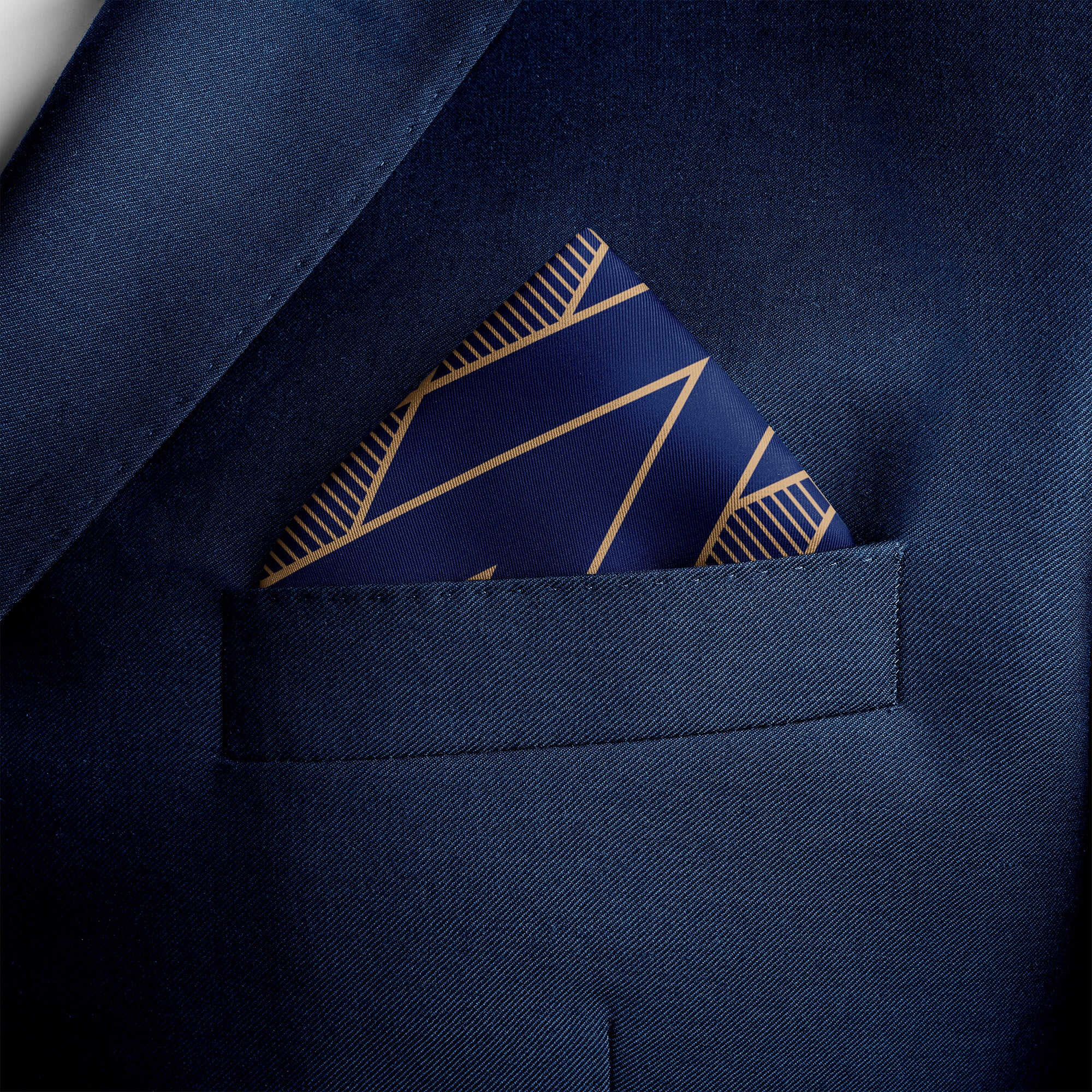 Egyptian Crypts Silk Pocket Square