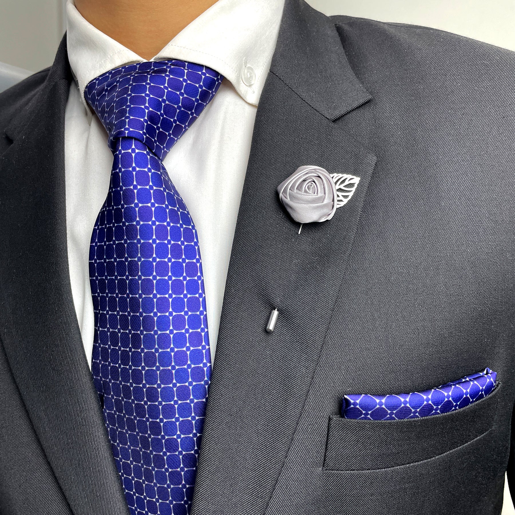 Blue 5 Necktie Set