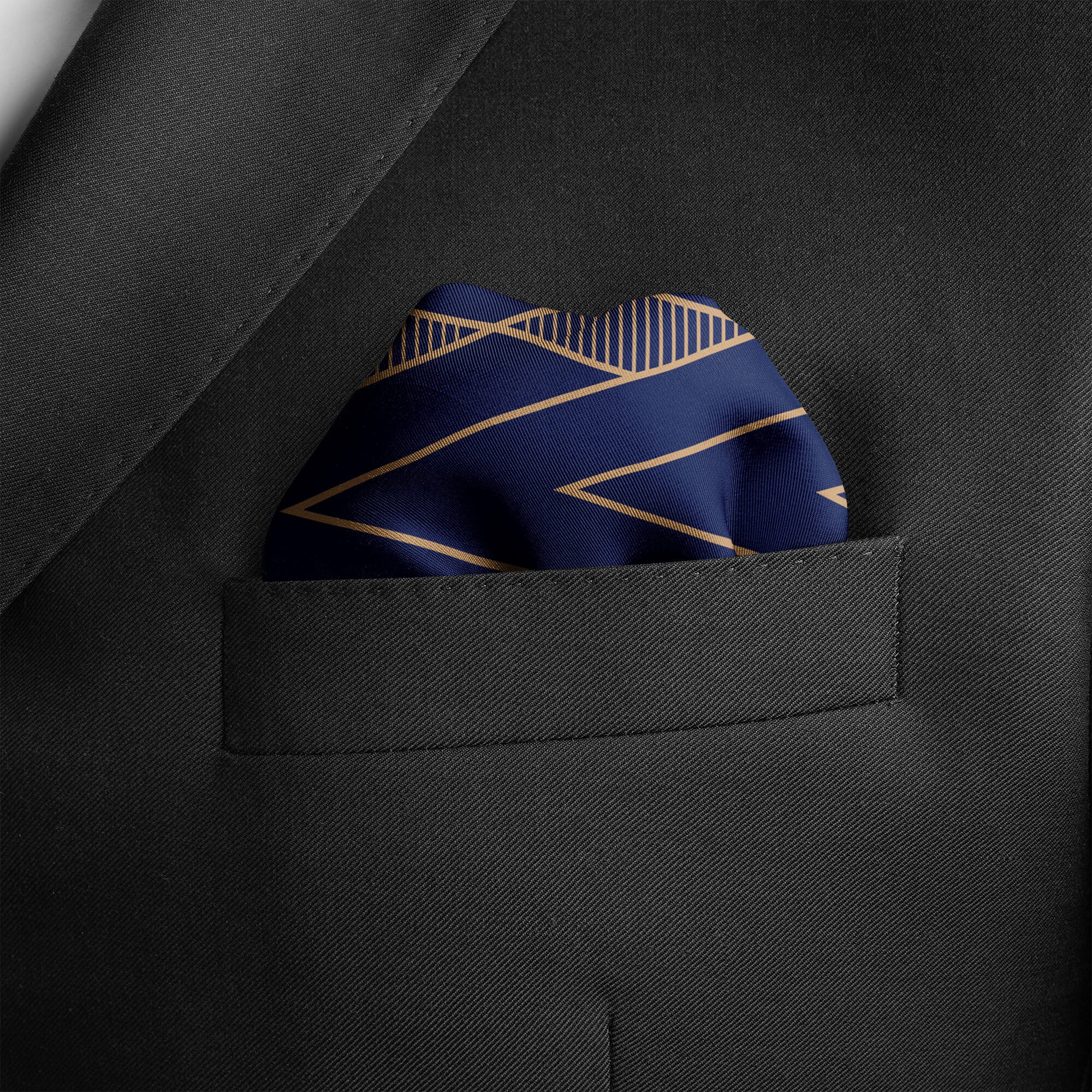 Egyptian Crypts Silk Pocket Square