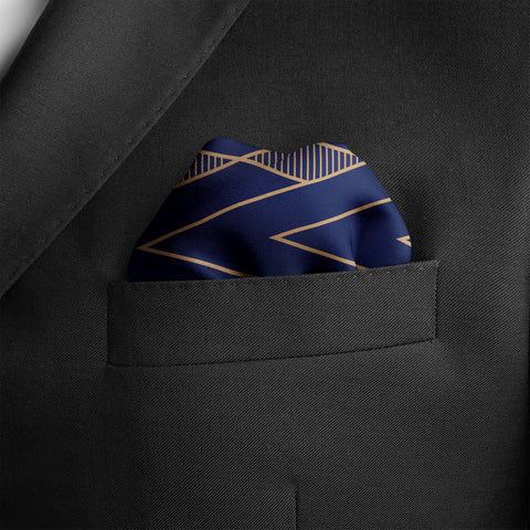 Egyptian Crypts Silk Pocket Square