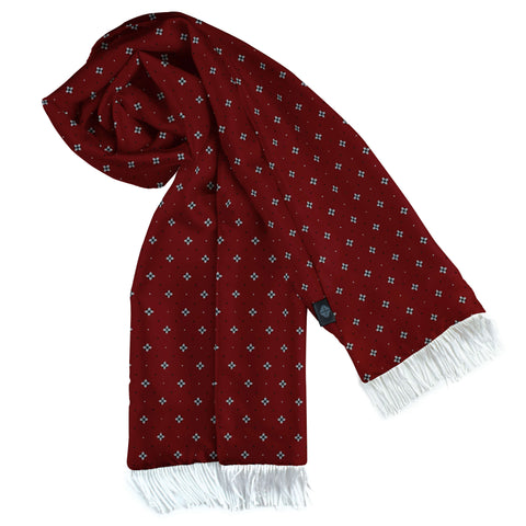 Oxford Maroon Silk Scarf