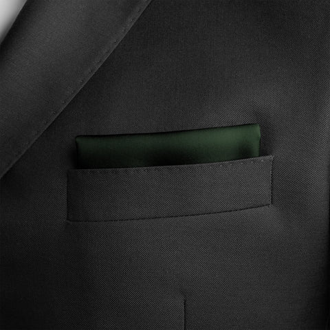 Solid Green Pocket Square