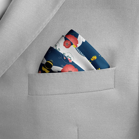 Honeybee SILK POCKET SQUARE