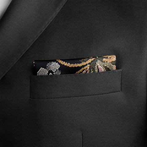 English Harley Silk Pocket Square