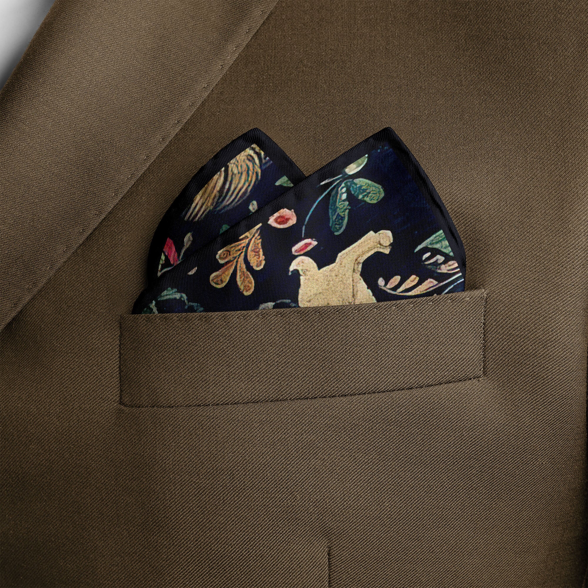 RED TIDE SILK POCKET SQUARE
