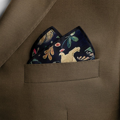 Red Tide Silk Pocket Square
