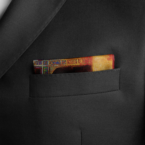 Burj of Lahore Silk Pocket Square