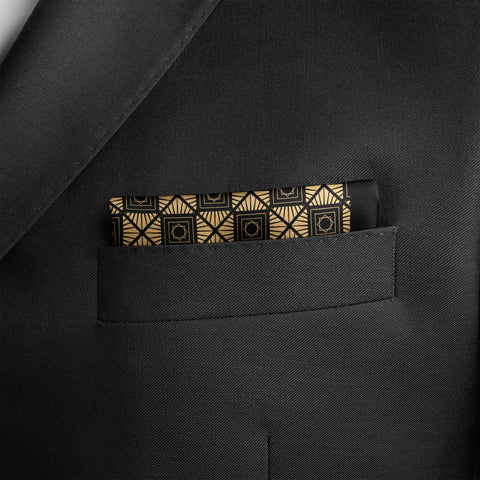 Square mystery Silk pocket square