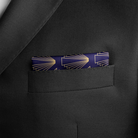 Mini Crypts Silk Pocket square