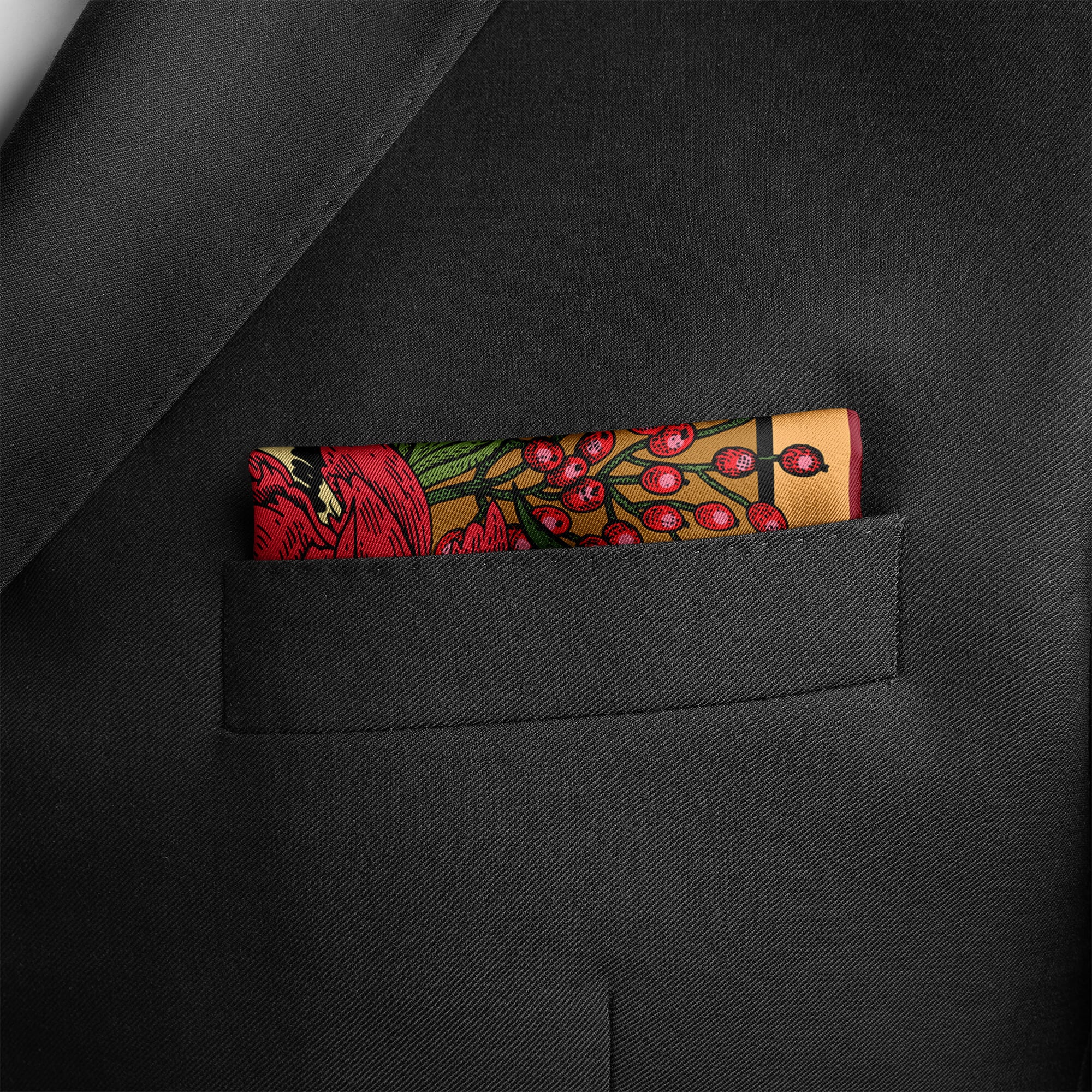 CHEETAH VICE SILK POCKET SQUARE