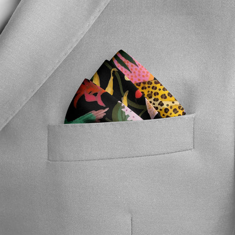 Pop Wild SILK POCKET SQUARE