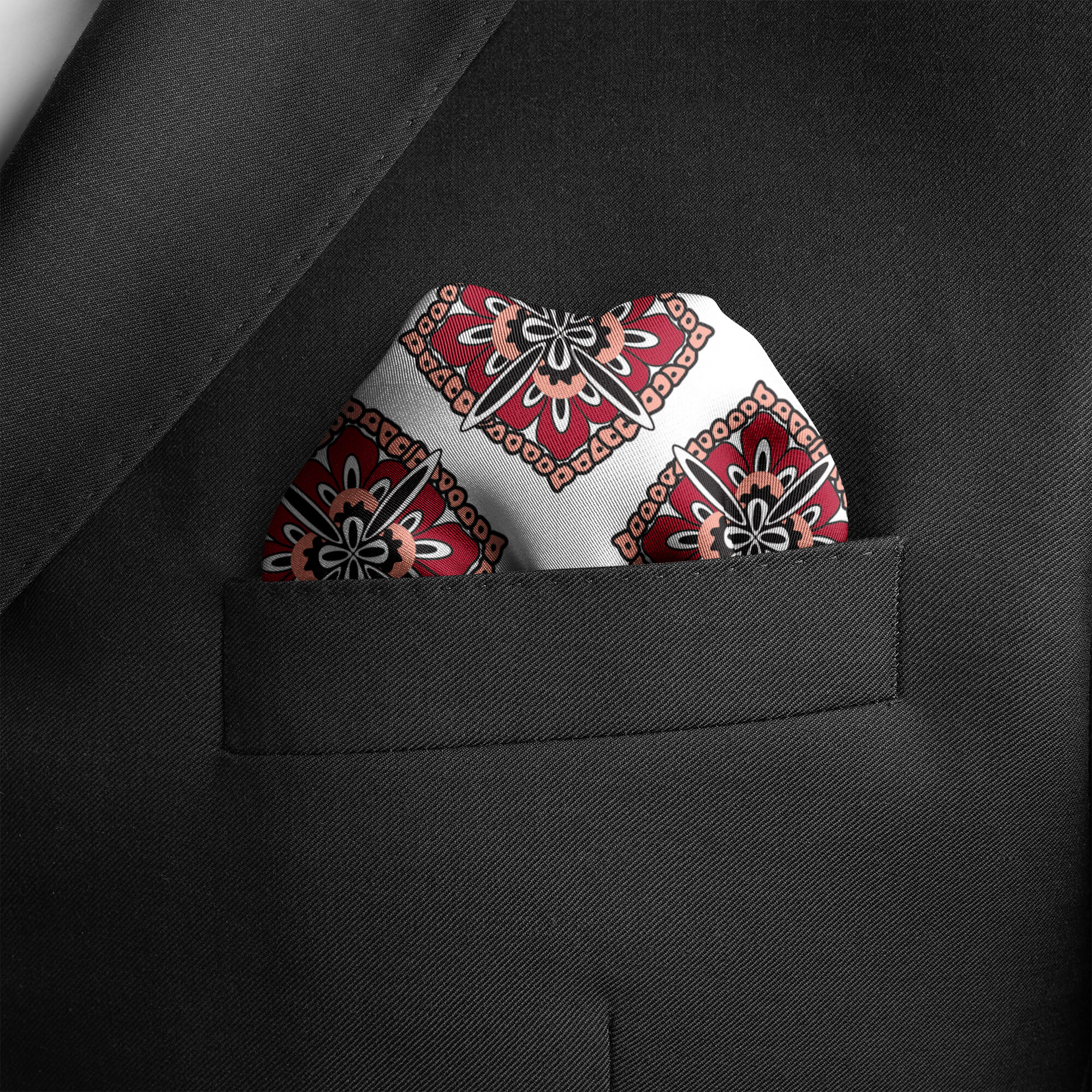 SWISS AJRAK POCKET SQUARE (LUXE COLLECTION)