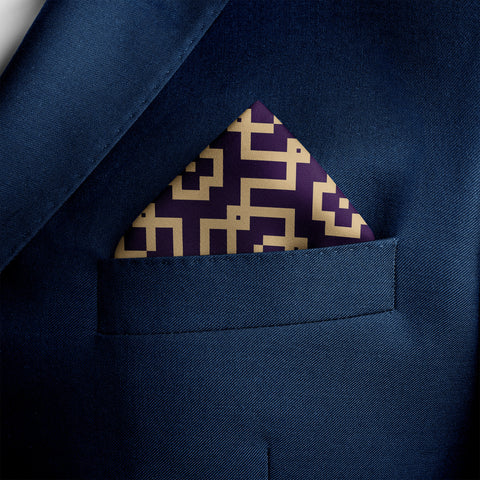 ORNAMENT SILK POCKET SQUARE