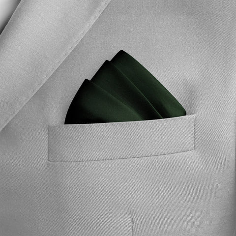 Solid Green Pocket Square