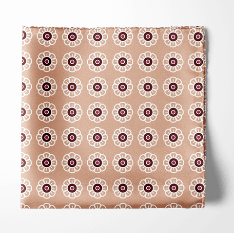 W21- Daisy SILK POCKET SQUARE