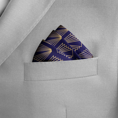 Mini Crypts Silk Pocket square