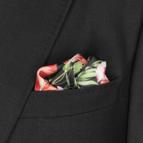 Floral Frenzy Silk Pocket Square