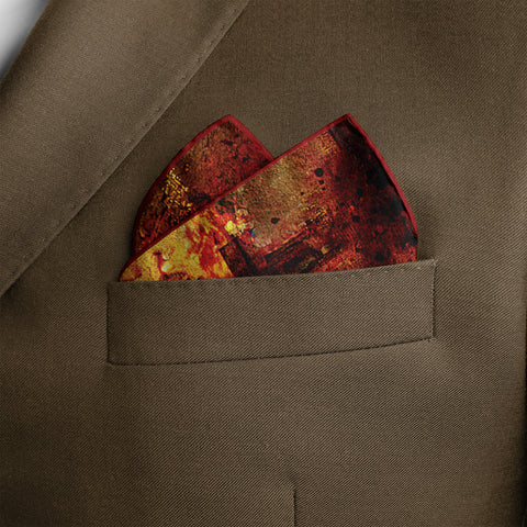 Burj of Lahore Silk Pocket Square