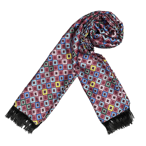 Digital Maze Silk Scarf