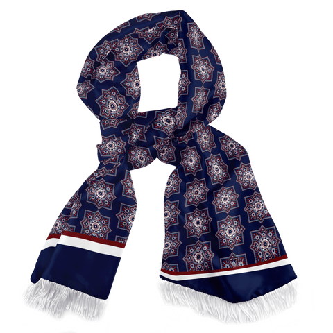 IMPERIAL AJRAK SILK SCARF & POCKET SQUARE SET  (LUXE COLLECTION)
