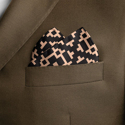 JACQUARD SILK POCKET SQUARE
