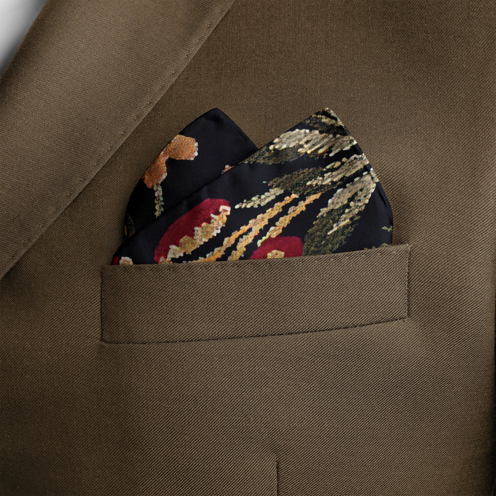 ENGLISH HARLEY SILK POCKET SQUARE
