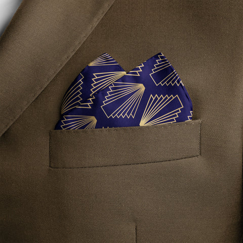 Mini Crypts Silk Pocket square
