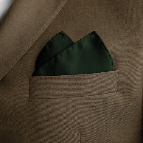 Solid Green Pocket Square