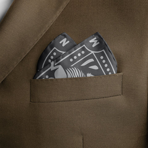EYE OF TIGER SILK POCKET SQUARE