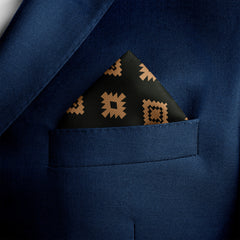 COPPER SPARKLE SILK POCKET SQUARE (LUXE COLLECTION)