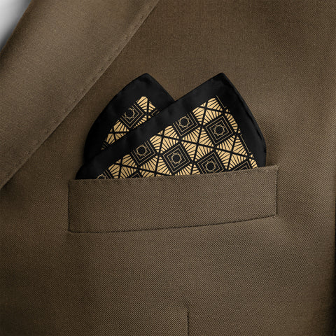 Square mystery Silk pocket square