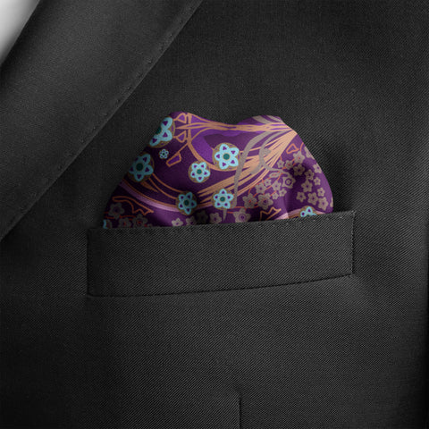 W21- Beetles SILK POCKET SQUARE