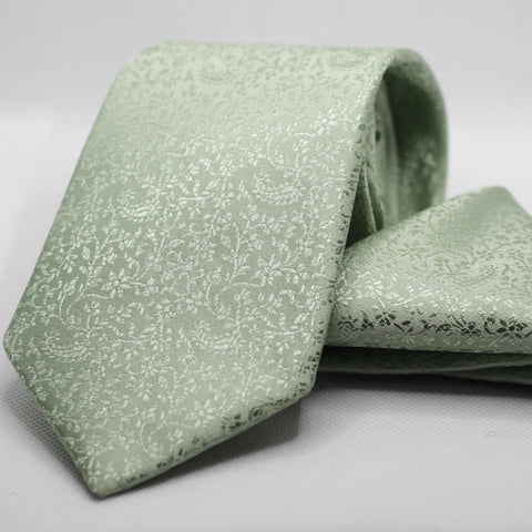 SAGE SELF PRINTED TIE & POCKET SQUARE SET