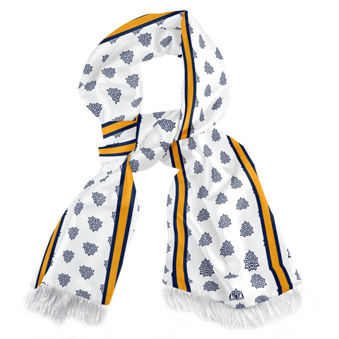 Irish White Silk Scarf