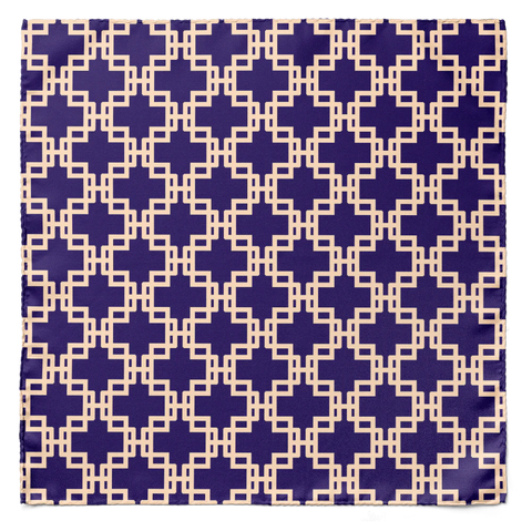 LAGOON SILK CRAVAT & POCKET SQUARE SET