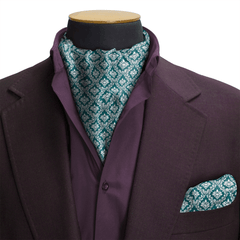 ROYAL MAJESTY SILK CRAVAT & POCKET SQUARE SET