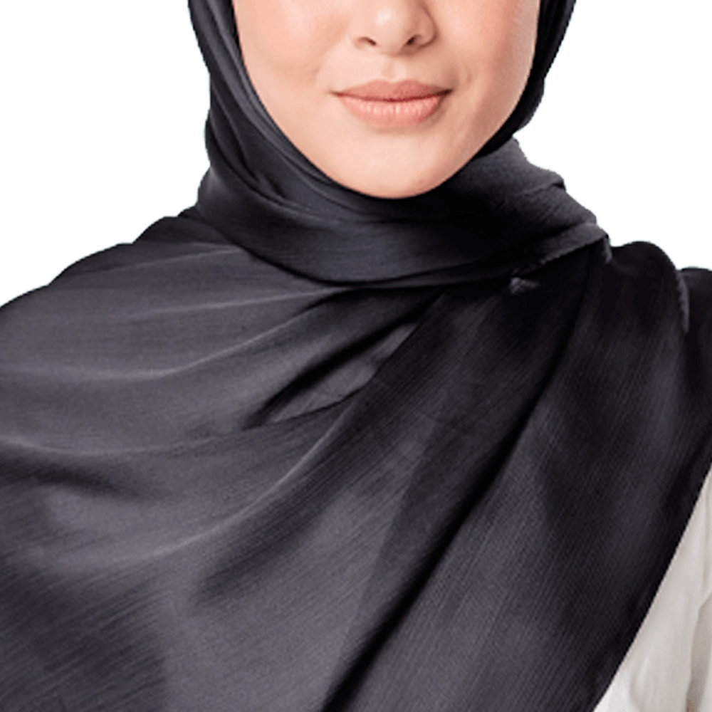 Black crinkle deals scarf