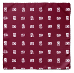 MAROON DIAMOND SILK CRAVAT