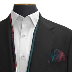 MIDNIGHT ARTIST SILK SCARF & POCKET SQUARE SET