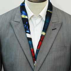 MIDNIGHT ARTIST SILK MEN SCARF