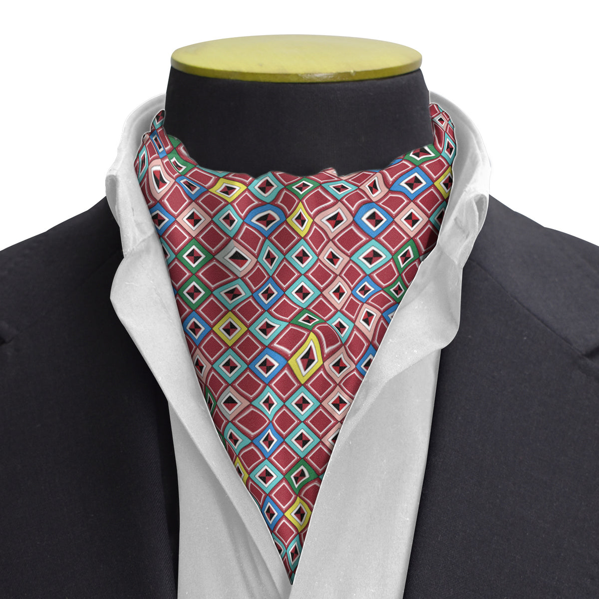 Digital Maze Silk Cravat