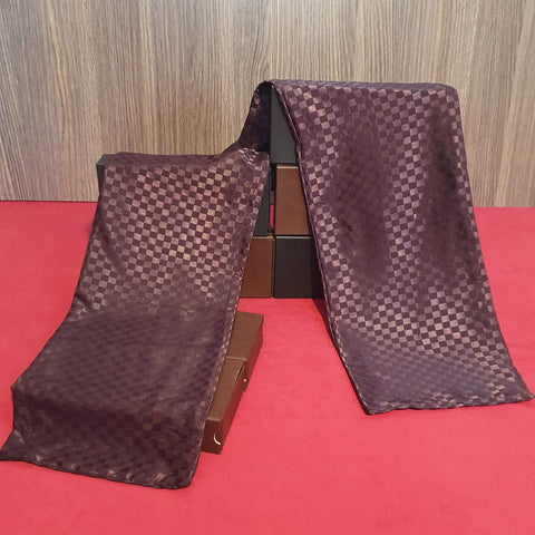 PLUM BOXED SCARF ( LIMITED EDITION)