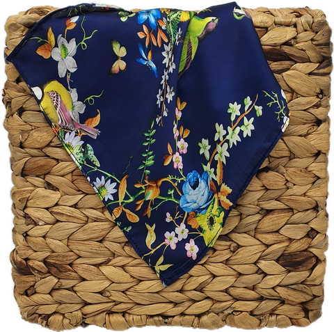 Birds Chirping Silk Pocket Square