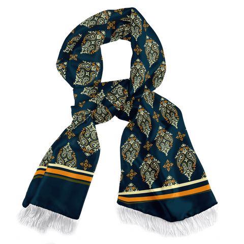 Green & Yellow Mystery Silk Scarf