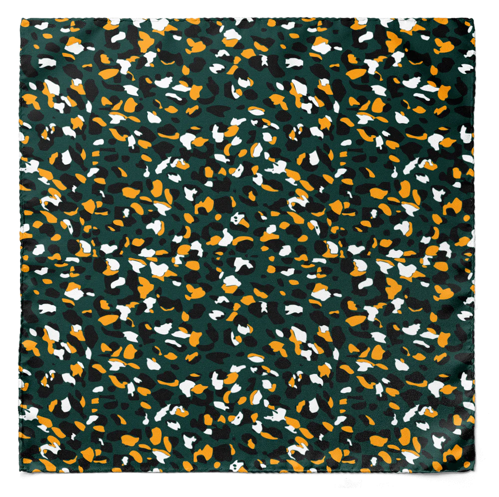 THE ARMY GREEN SILK CRAVAT