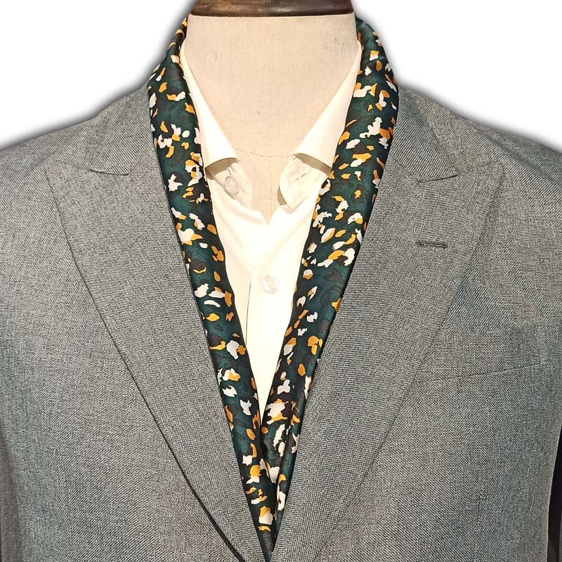 THE ARMY GREEN SILK SCARF