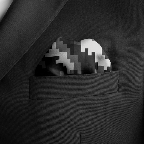W21-Desert Army SILK POCKET SQUARE